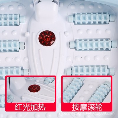厂家直销可折叠足浴盆器全自动按摩洗脚盆电动加热家用恒温泡脚桶图4