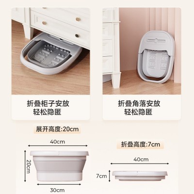 金正可折叠足浴盆家用便携式无电足底按摩盆足疗机泡脚桶图3