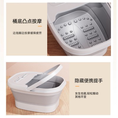 金正可折叠足浴盆家用便携式无电足底按摩盆足疗机泡脚桶图4