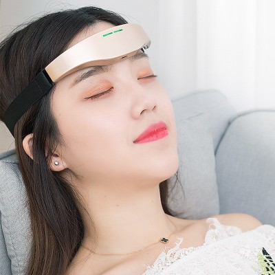 头部按摩器智能睡眠仪EMS按摩仪 新款便携无线微电流头部睡眠仪图1
