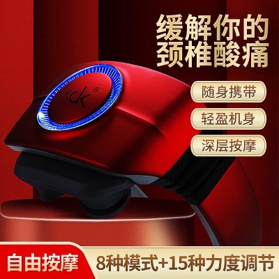 新款颈椎按摩器电疗仪脉冲加热颈部护颈仪揉捏脖子肩颈按摩仪图2
