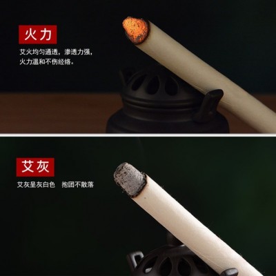 三年陈艾条蕲春纯艾家用散装纯艾绒艾草艾灸条手工艾灸柱 湖北厂家图1