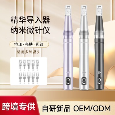 跨境新品微晶导入仪无创水光纳米微针导入仪家用电动微针仪微晶仪图1
