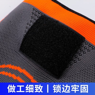 骑行健身加长绑带护膝滑雪保暖关节防护护具户外运动双重加压护膝图4