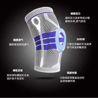 运动半月板护膝膝盖损伤运动篮球关节护具髌骨韧带拉受伤登山护膝图3