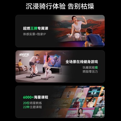 麦瑞克互动游戏健身车绝影X 智能家用磁控骑行运动健身动感单车图5