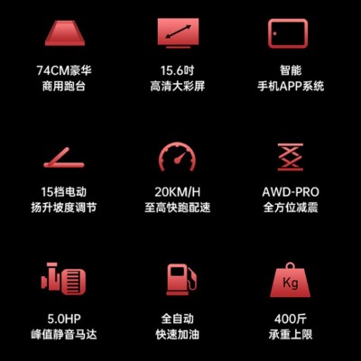 中大型跑步机健身房专用大跑台大承重电动坡度可调节家用款可折叠图2