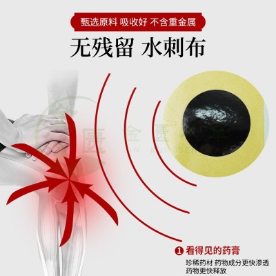 藏药老黑膏活络无残留膏药贴颈椎腰椎膝关节发热贴地摊会 销老黑膏图3