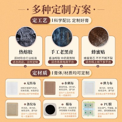非遗膏药厂家批发新型黑膏贴无纺布颈椎贴颈肩腰腿散贴跑江湖现货图4