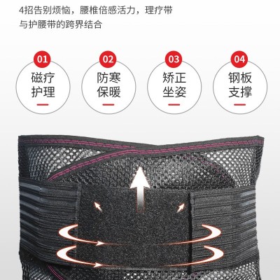 五根钢板护腰带批发 腰酸腰疼护腰腰托孕妇产后收腹带腰疼护腰带图3