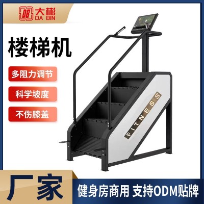 商用室内有氧登山机 健身房有氧爬楼机阶梯式楼梯机厂家批发图2