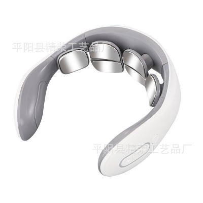 新款颈椎按摩器多功能加热脉冲肩颈按摩仪便携家用智能颈部理疗仪图5