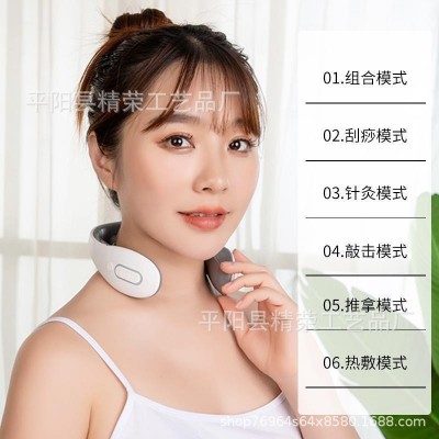 新款颈椎按摩器多功能加热脉冲肩颈按摩仪便携家用智能颈部理疗仪图4