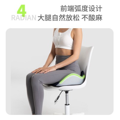 新款跨境亚马逊慢回弹记忆棉坐垫加厚办公室椅子痔疮座垫透气图4
