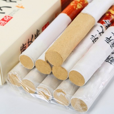 厂家批发手工40:1五年陈艾艾灸加粗艾柱艾草艾绒蕲春艾条图2