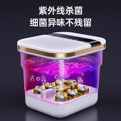 康佳新款折叠足浴盆加热恒温高深桶家用遥控全自动电动按摩泡脚桶图3