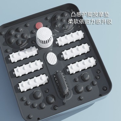 志高折叠足浴盆遥控自动按摩洗脚盆家用便携恒温加热气泡脚桶批发图4