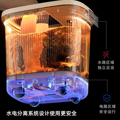 志高泡脚桶加热恒温洗脚盆电动按摩加热足浴盆全自动加热泡脚盆图5