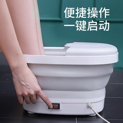 多功能折叠足浴盆家用电动恒温泡脚桶按摩脚盆可折叠便携足浴桶图2