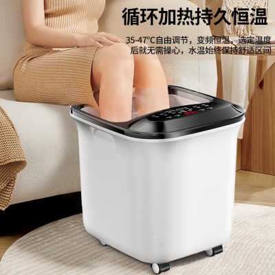 南极人泡脚桶加热恒温洗脚盆按摩桶家用全自动高深过小腿足浴盆图4