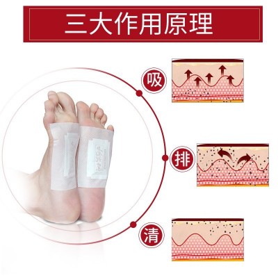 工厂现货足部艾草生姜竹醋脚贴护理艾叶足底家用助睡眠老北京足贴图4
