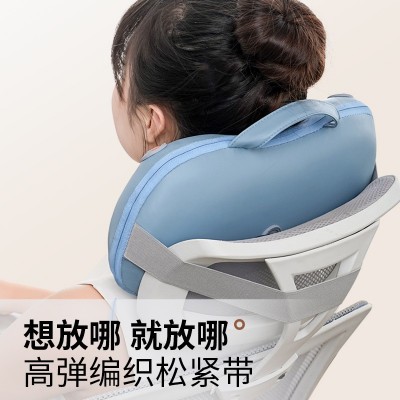 颈椎按摩器颈部揉捏按摩枕多功能热敷肩部腰部电动家用车载靠垫图1