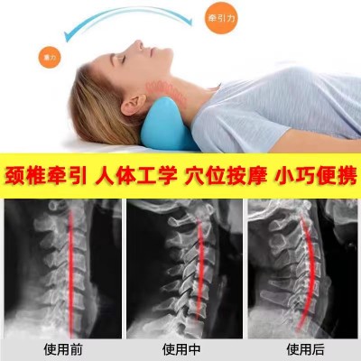 颈椎按摩指压枕颈部支撑牵引付富贵包矫正器肩颈脖子按摩神器图2