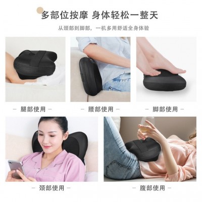 多功能家用车载颈部按摩枕电动热敷揉捏颈椎按摩仪全身按摩器厂家图4