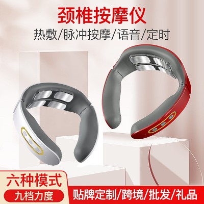 颈椎按摩仪 智能颈部按摩器脉冲加热理疗仪敷热护颈仪 肩颈颈椎仪图3