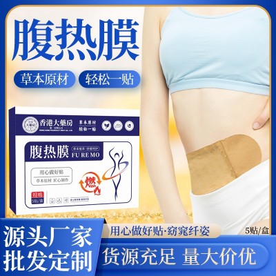 抖音快手同款腹热膜发热贴艾灸贴暖身艾草贴热敷贴清湿贴纤姿膜图2