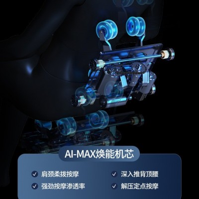 批发跨境电动双SL导轨全身多功能豪华老人全自动家用太空 舱按摩椅图4
