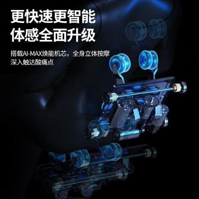 批发跨境电动双SL导轨全身多功能豪华老人全自动家用太空 舱按摩椅图2