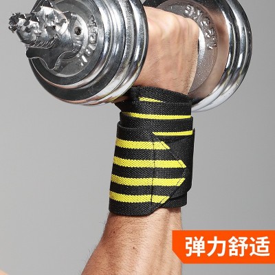 健身弹力护腕缠绕弹力绷带力量训练手腕护具举重卧推运动保护腕带图2