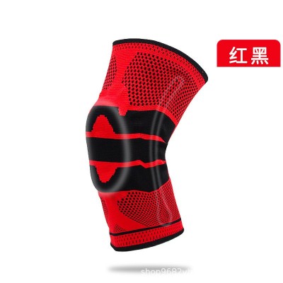 护膝高弹减震健身登山护具跑步篮球装备防滑硅胶针织运动硅胶护膝图1
