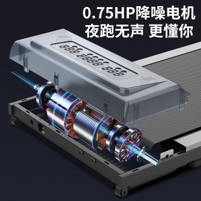 跨境平板跑步机家用小型迷你折叠静音电动室内简易走步机健身器材图5