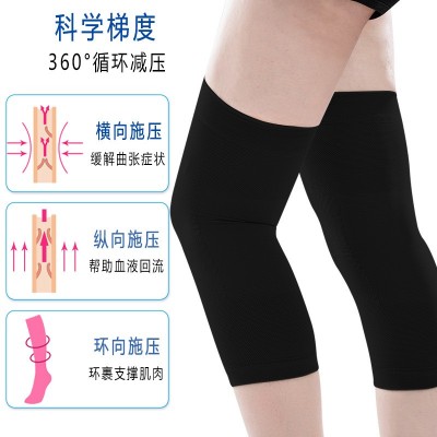亚马逊跨境护膝半月板扭伤健身运动中老年老寒腿护具弹力固定绷带图2