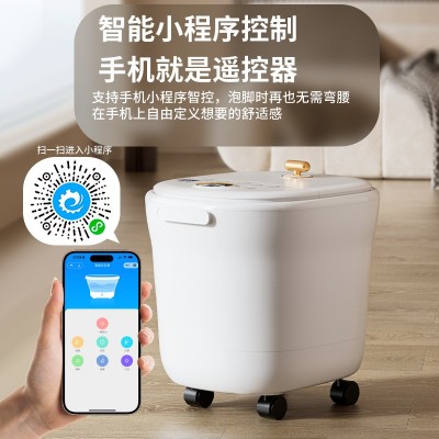 志高杀菌款按摩足浴桶人体工程学倾斜式足浴盆自动加热泡脚桶图2