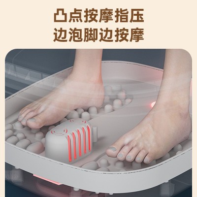折叠足浴浴盆电动泡脚桶按摩加热全自动脚盆家用智能恒温养生跨境图3