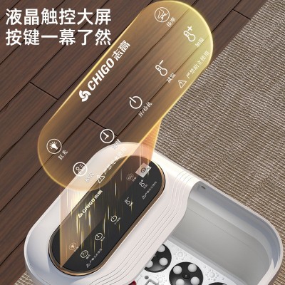 志高折叠足浴盆泡脚桶家用全自动智能加热恒温电动按摩足疗洗脚盆图3