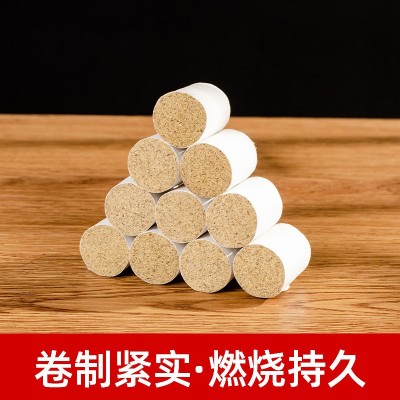 厂家批发20:1陈艾柱五年陈艾绒南阳艾条手工艾灸柱散装54粒艾柱图2