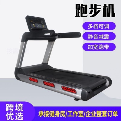 健身房用大型智能跑步机商用多功能健身器材加宽减震商用款跑步机图3
